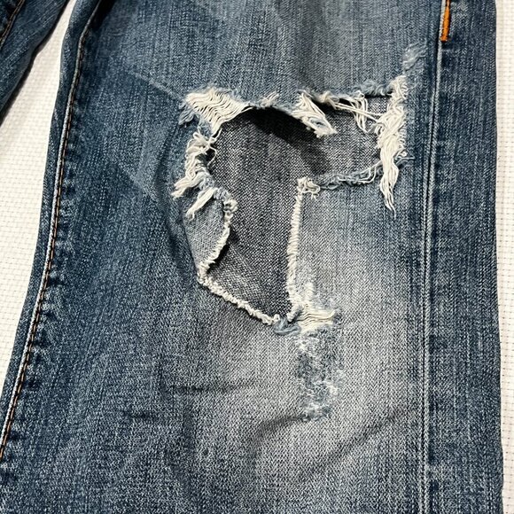 Vintage Y2K True Religion Jeans sz 36 Button Fly Distressed Grunge (READ) - Picture 8 of 12